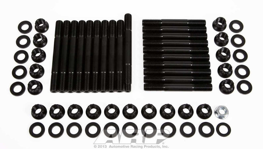 ARP 12 Point Nuts Main Stud Kit, 4-Bolt Mains, Chromoly, Black Oxide, Dart LS Next Block, GM LS-Series, Kit