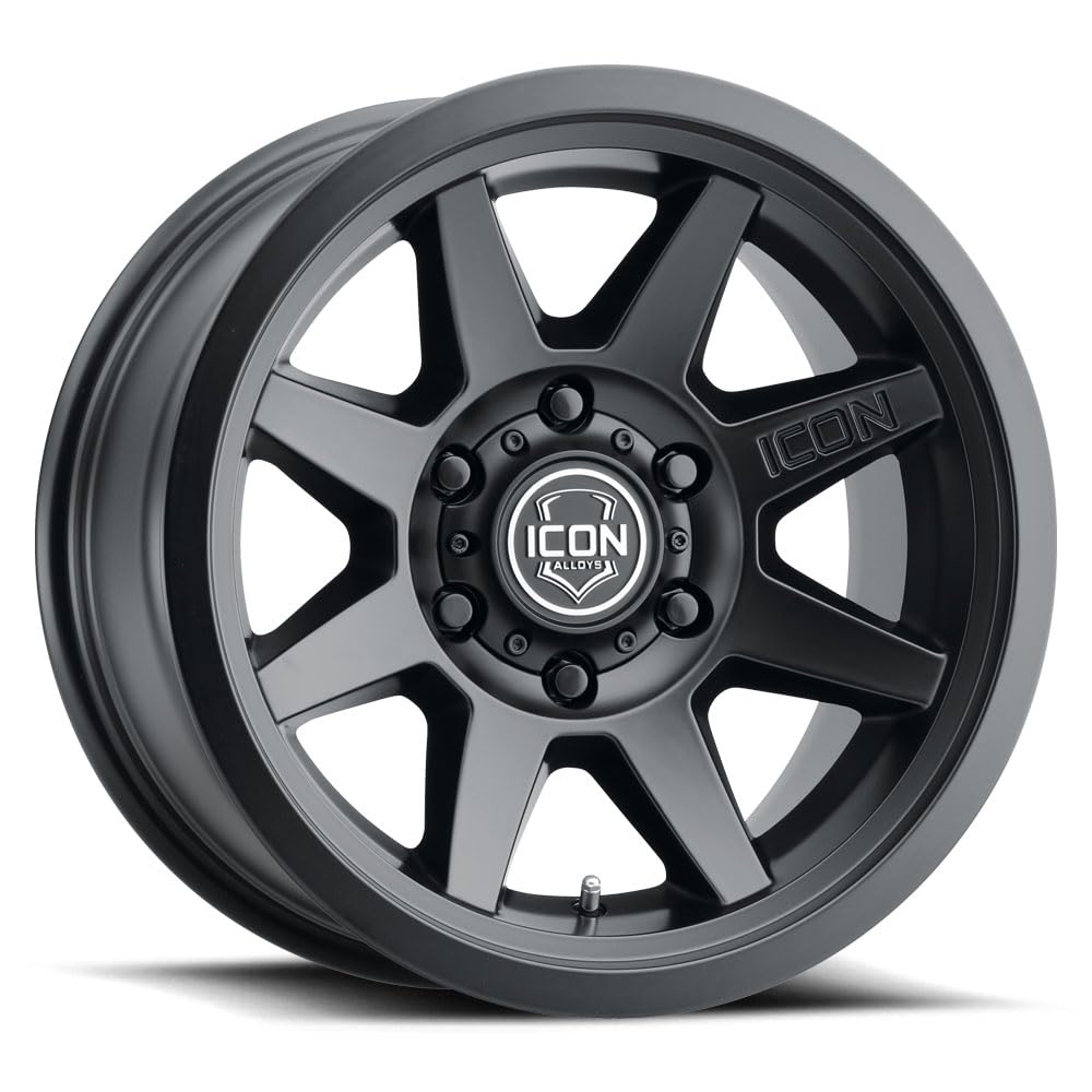 Rebound SLX ICON Alloys, Satin Black, 17 x 8.5/6 x 5.5, 0mm Offset, 4.75" BS