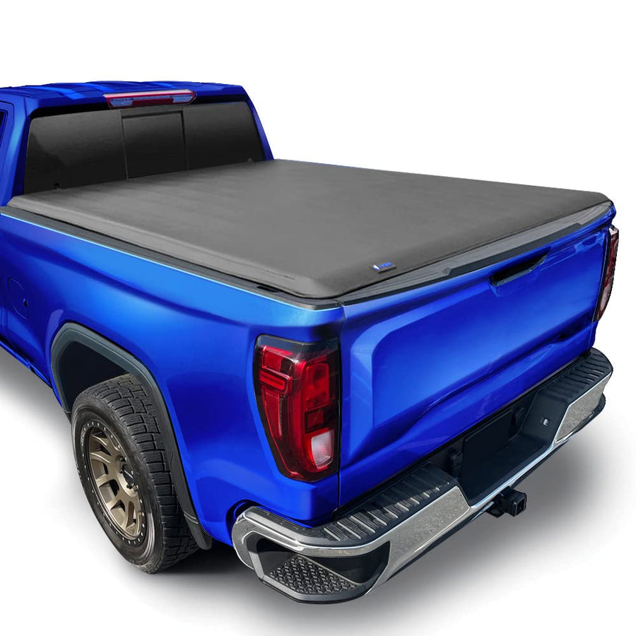 Tyger Auto T1 Truck Bed Soft Roll-up Tonneau Cover Compatible with 2014-2018 Chevy Silverado GMC Sierra 1500; 2019 LD / Limited | 5'9" (69") Bed | TG-BC1C9006