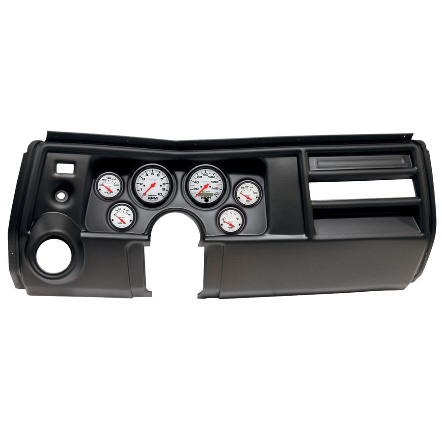 AutoMeter Dash Kit Direct Fit, (3 3/8" X2, 2 1/16" X4), Chevy Chevelle Vent 69, Phantom (2909-09)