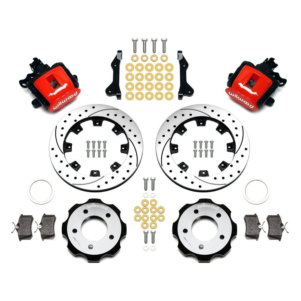 Rear CPB Kit, 12.19", Drilled, Red