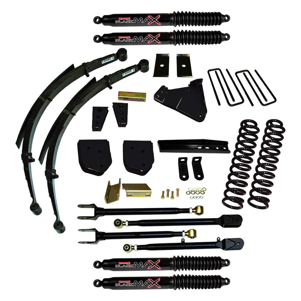 Suspension Lift Kit w/Shock Skyjacker F114024KS-B Black MAX Shocks 4 in. Lift System