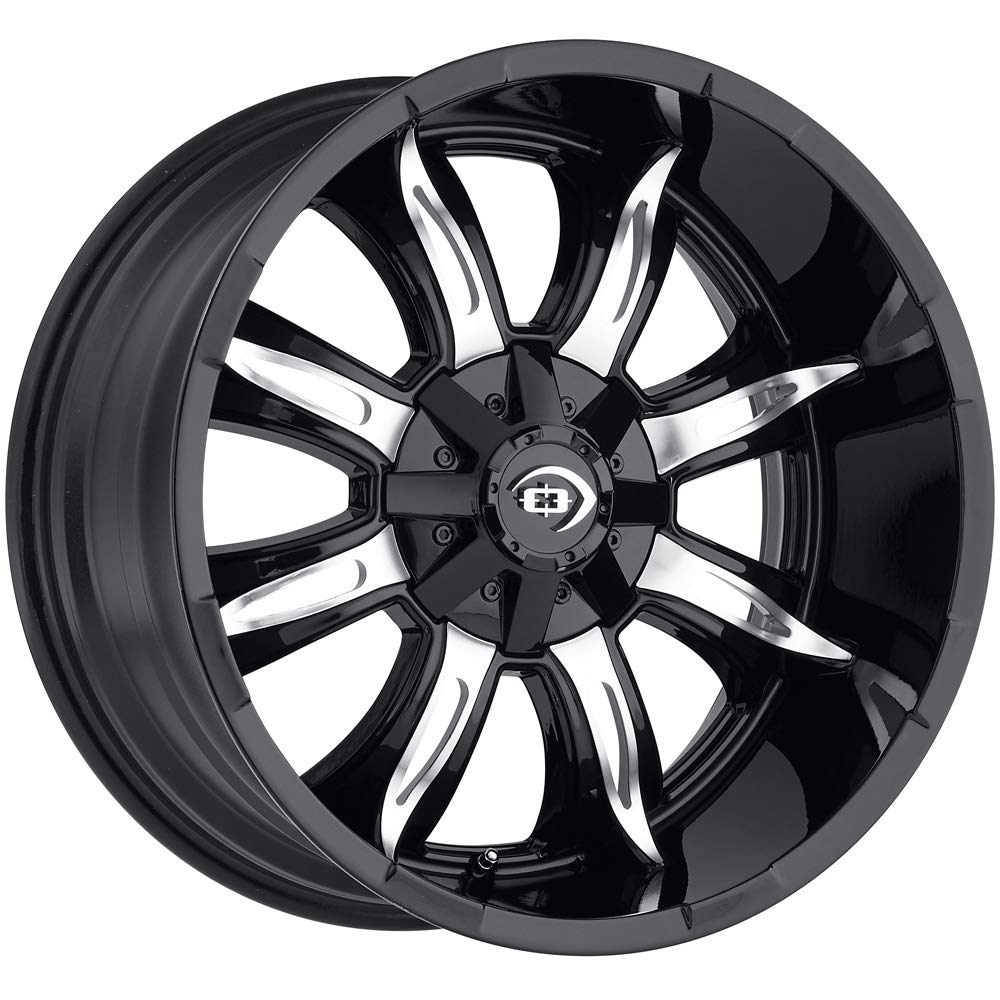 Gloss Black Vision 423 Manic Machined Face Wheel with Finish (18x9"/8x170mm)