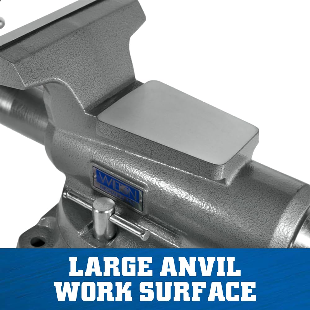8" Jaw Width Wilton Mechanics Pro Bench Vise, 8-1/2" Jaw Opening, 4-1/2" Throat (Model 880M)