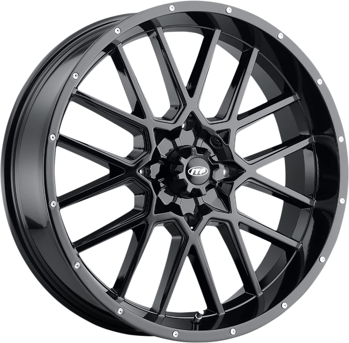 20x6.5 ITP Hurricane ATV/UTV Wheel - Gloss Black (4/156) - 4+2.5 [2022518705B]