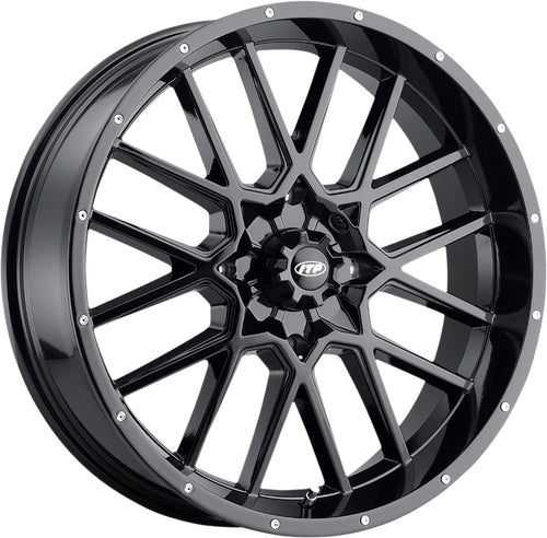 20x6.5 ITP Hurricane ATV/UTV Wheel - Gloss Black (4/156) - 4+2.5 [2022518705B]