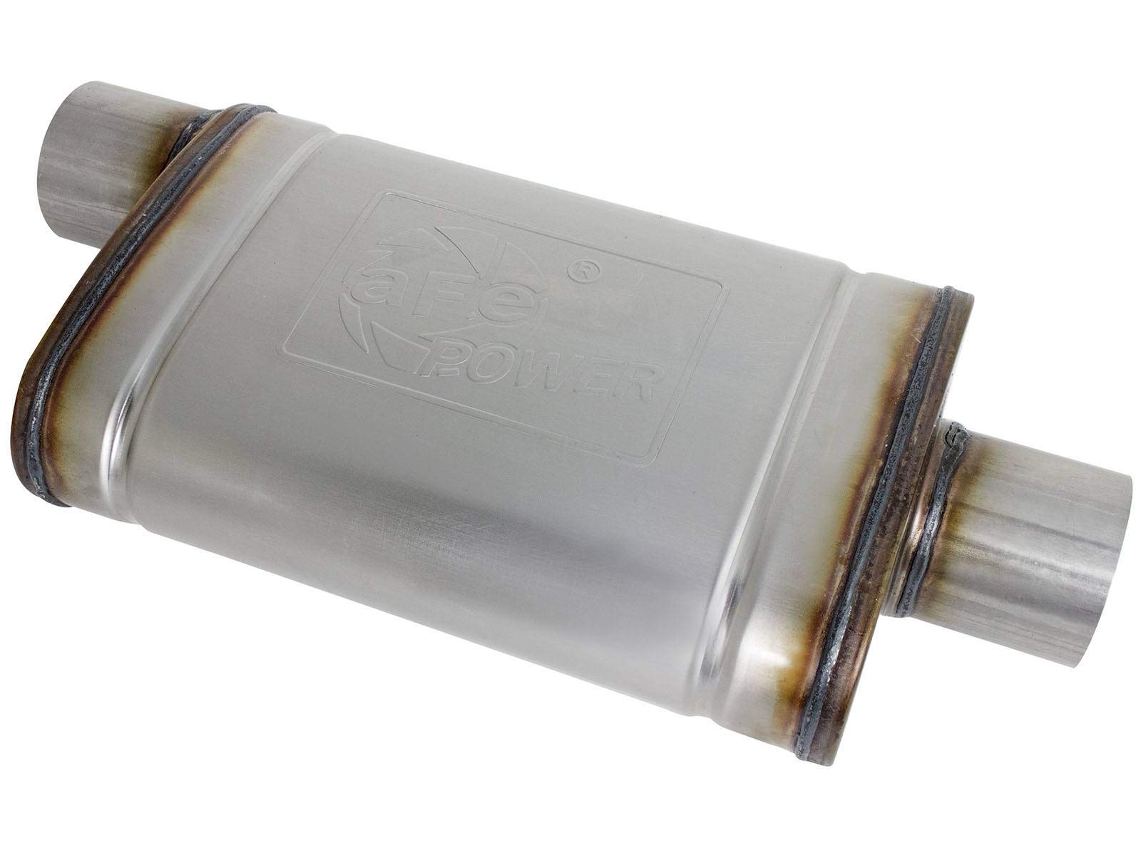 Mach Force-Xp aFe Power 49M00031 3" 409 Stainless Steel Muffler, 1 Pack