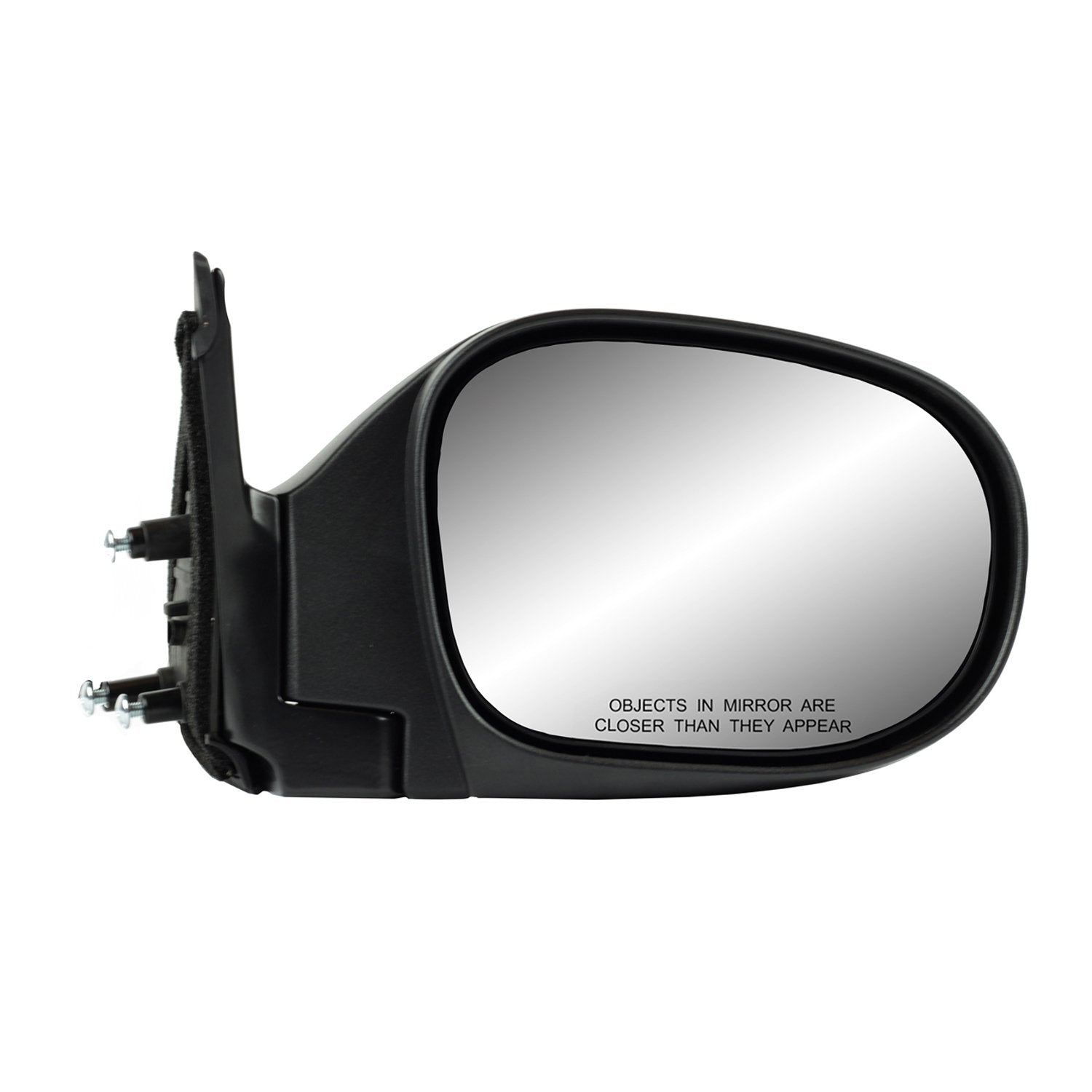 Mirror Passenger Side for Nissan Pathfinder, Textured Black, Foldaway, Manual
