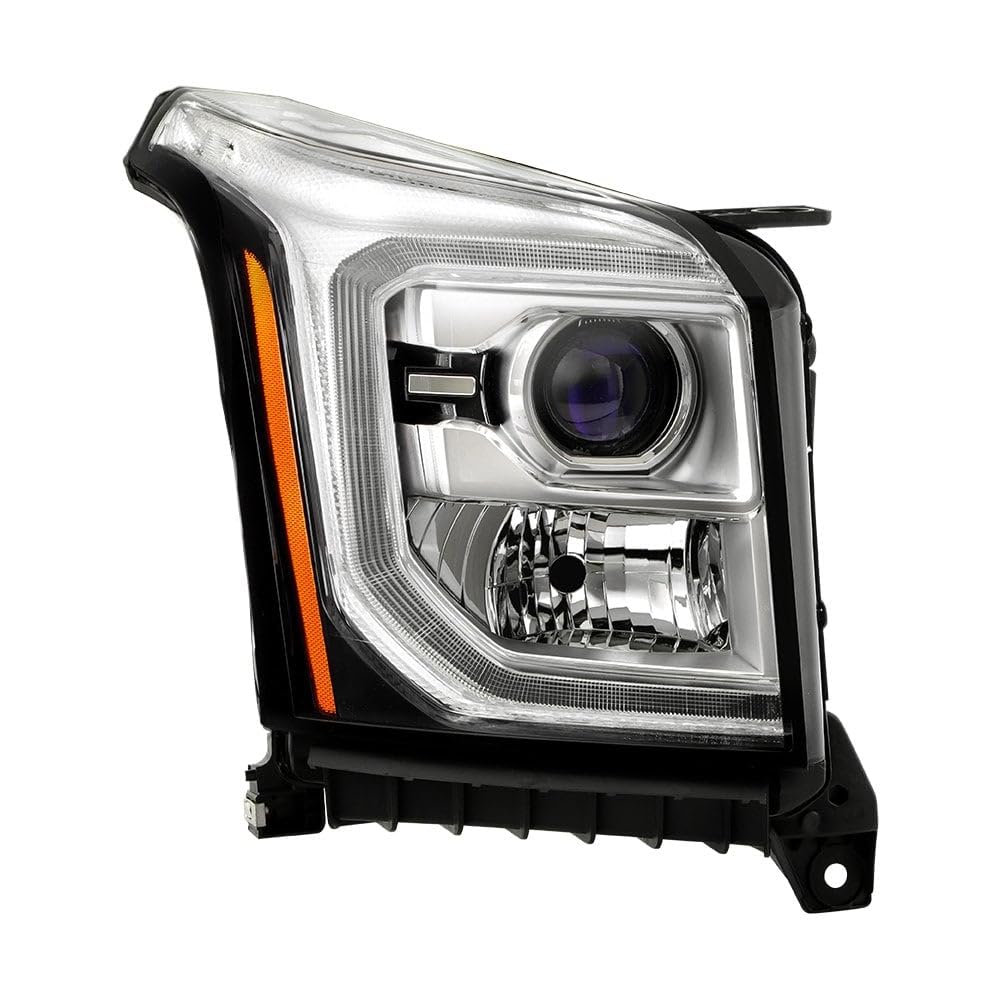 GMC Yukon & Yukon XL 2015-2020 Spyder (POE) HID Only (Do Not Fit Halogen Models) w/LED DRL Projector Headlight - (Bulb & Ballast Not Included) OE Right