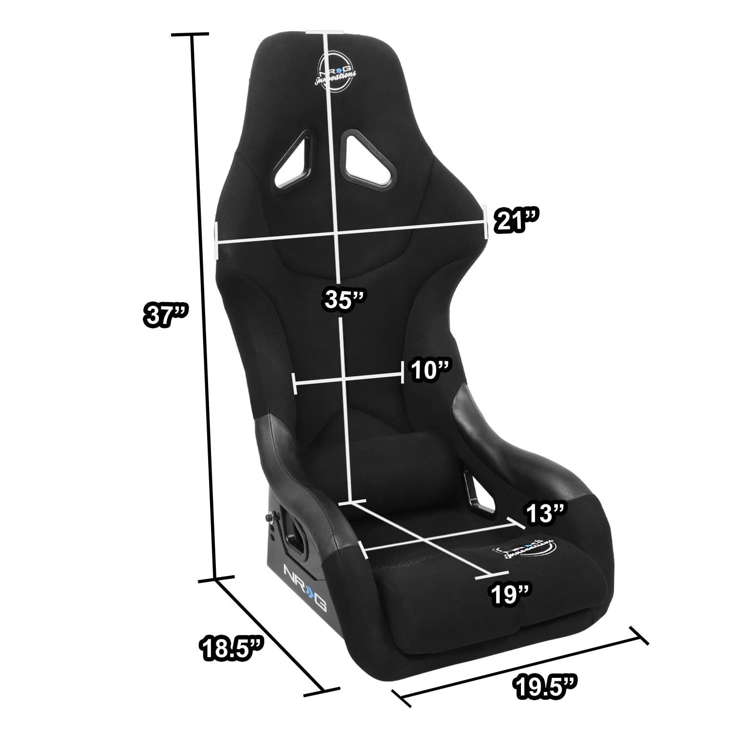 NRG Innovations FIA Competition Seat NRG-FRP-RS400 with Competition Fabric, FIA Homologated