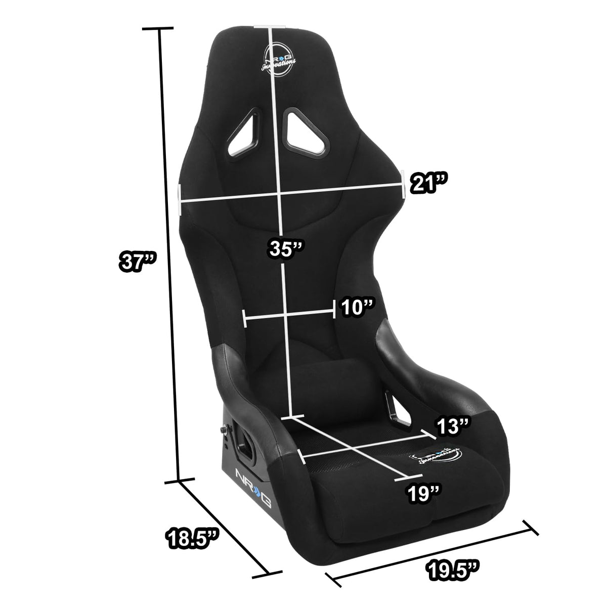 NRG Innovations FIA Competition Seat NRG-FRP-RS400 with Competition Fabric, FIA Homologated