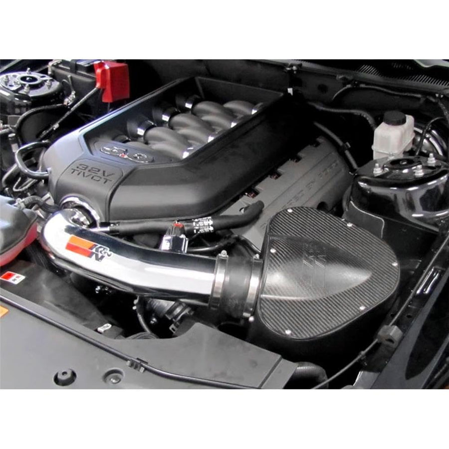 Cold Air Intake System K&N: High-Flow Air-Filter, Increase Performance & Horsepower: Compatible with 2011-2014 FORD Mustang GT, 69-3527TP