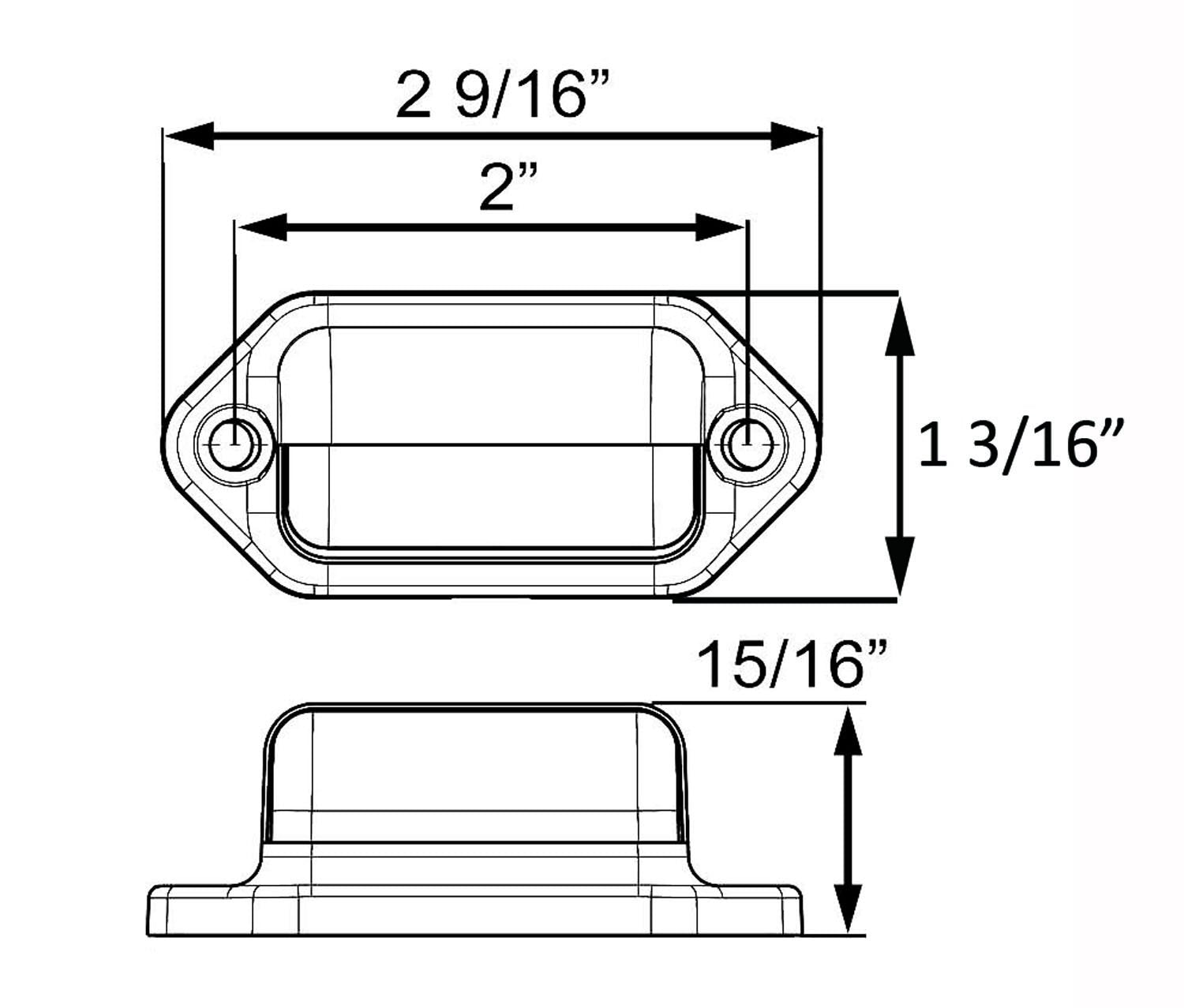 Mini Optronics Chrome License Plate Lite