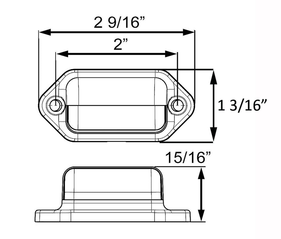 Mini Optronics Chrome License Plate Lite