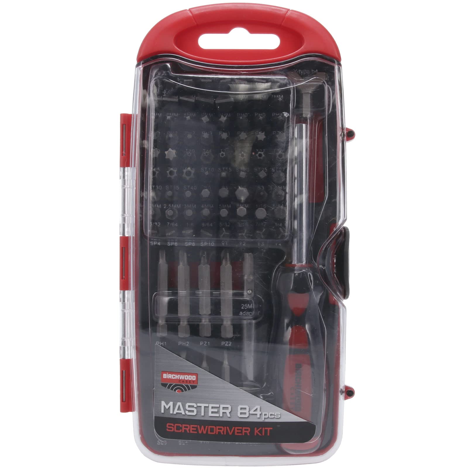 Master Screwdriver Kit Birchwood Casey | Durable Versatile Gunsmithing Wrench 84 Piece Tool Set | Case Included