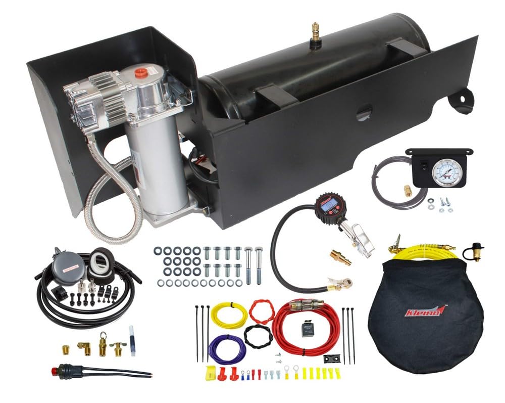 Kleinn Air Horns Ultimate SDOBA-6450 Bolt-On Onboard Air System for 2009-2015 Ford F-250/F-350 Super Duty Diesel Trucks