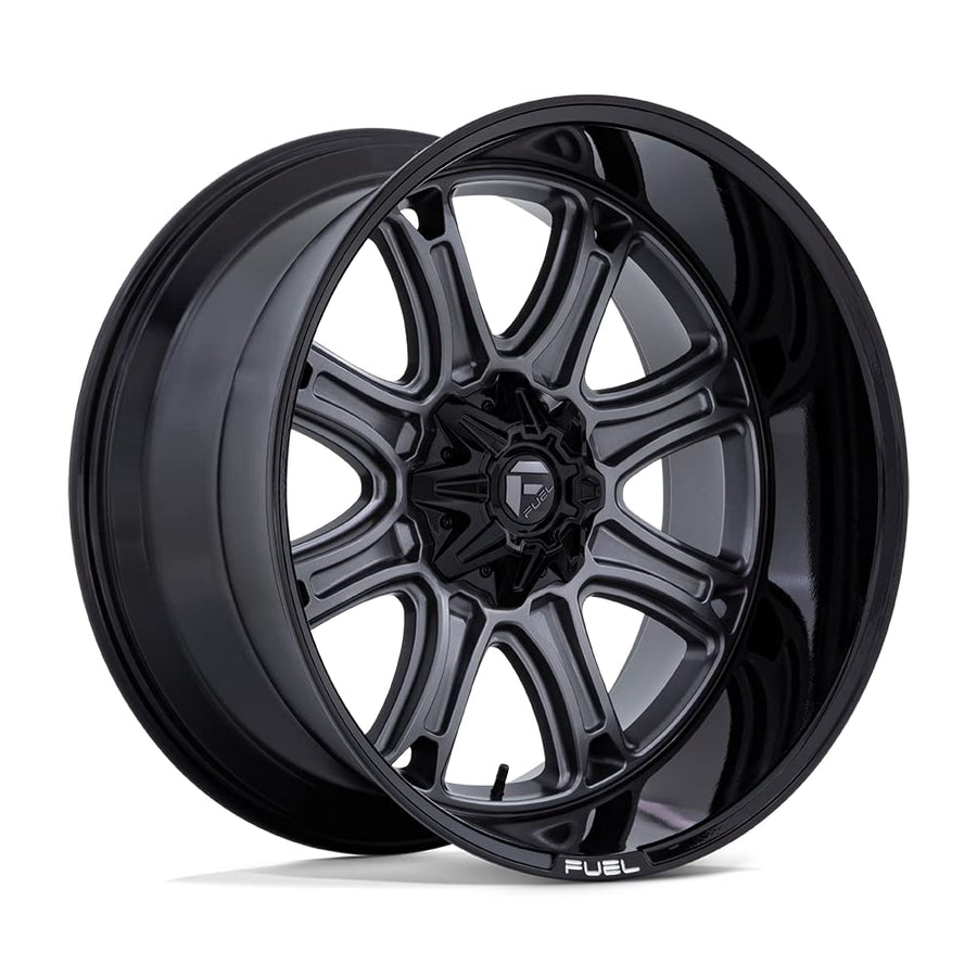 1PC Fuel D853 24X12 6X4.5/5.5 M-GNMTL BLK-LP -44MM - FC853AB24127044N