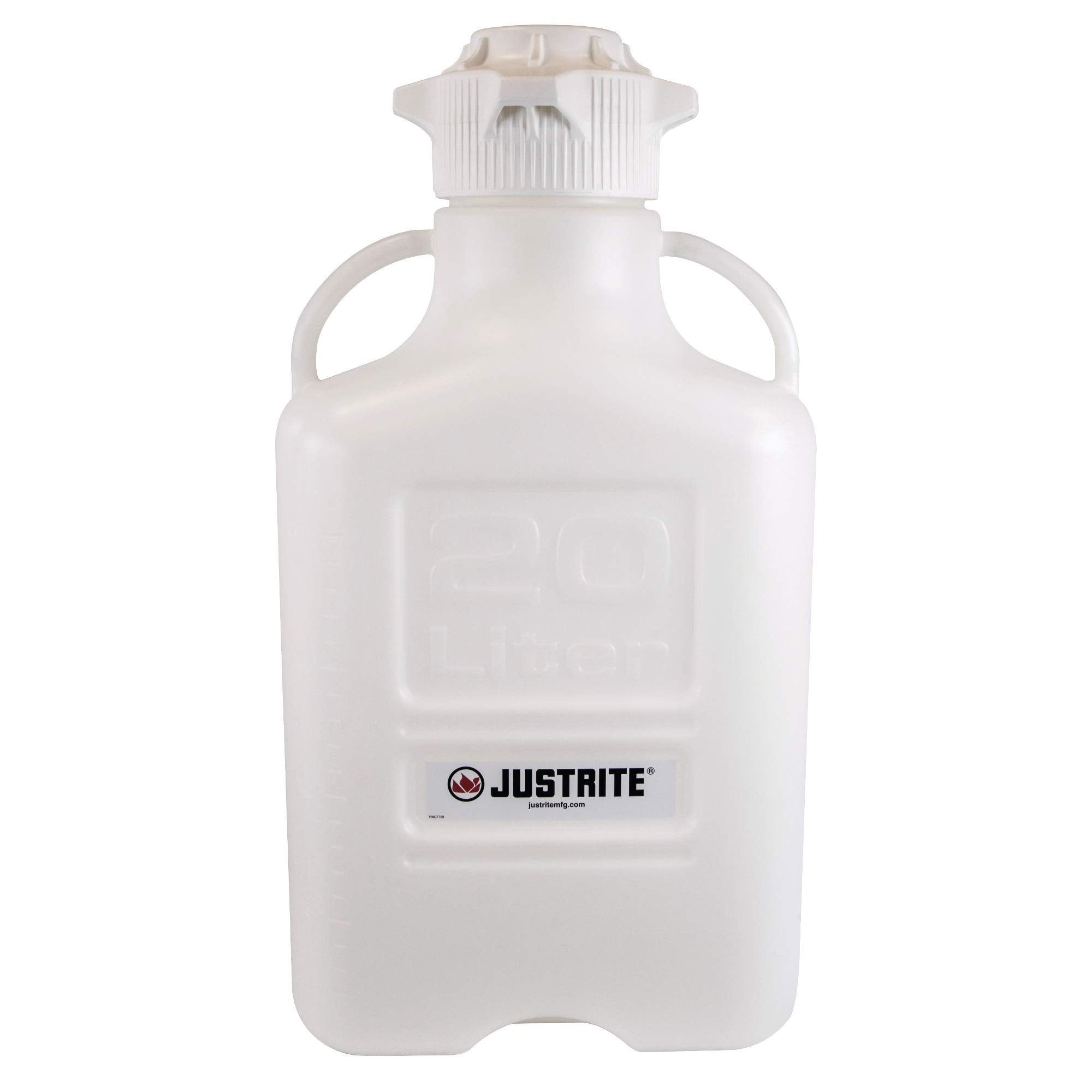 Poly Carboy Justrite 12932, 20L, 120mm Cap