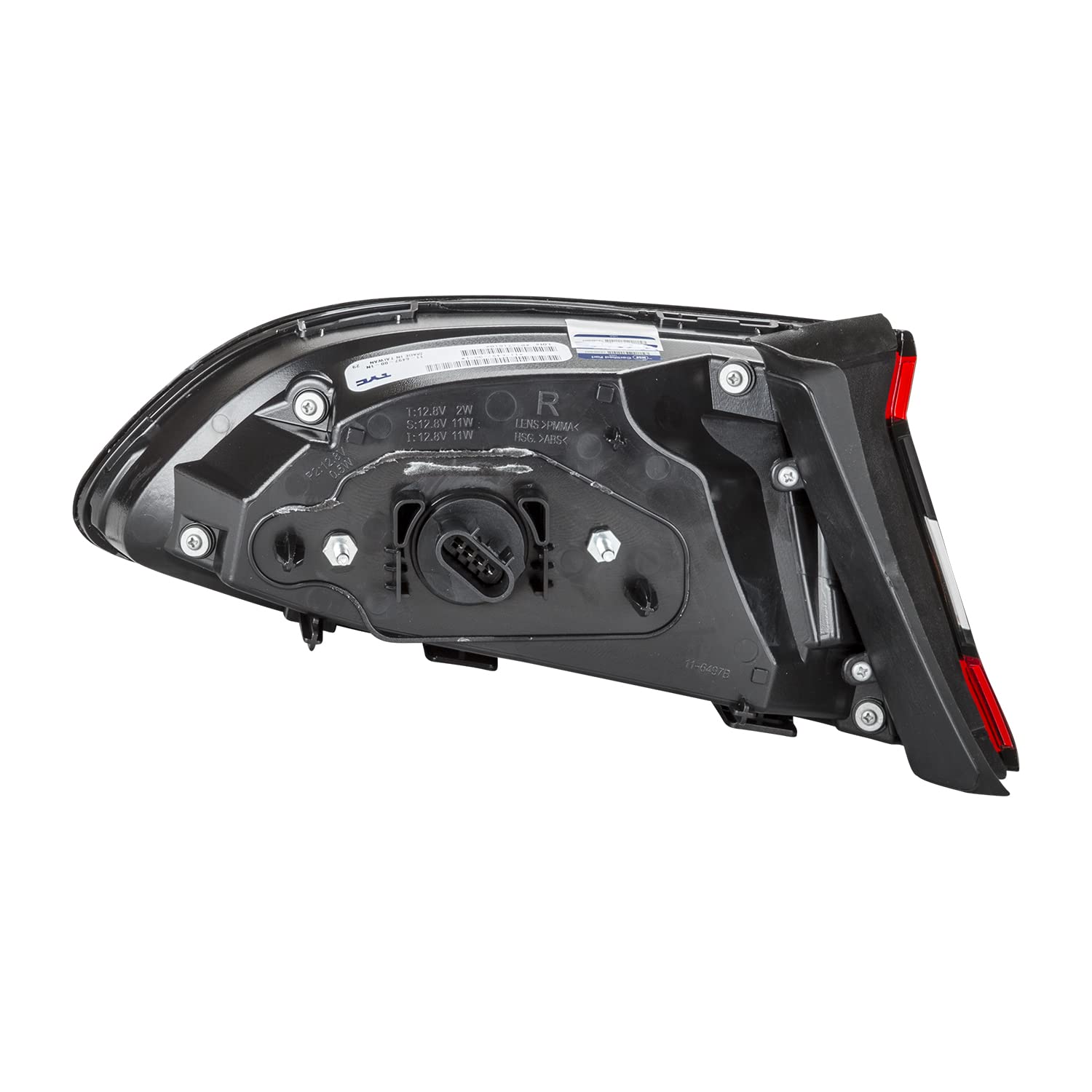 Right TYC Tail Light Assembly Compatible with 2013-2016 Dodge Dart