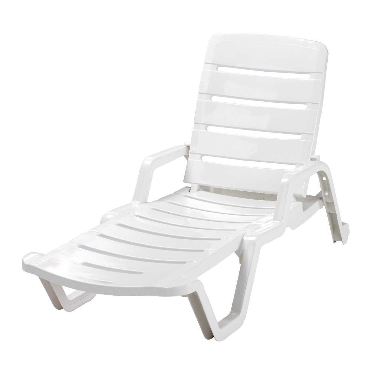 Size Adams White Chaise Lounge 65" L X 27" W X 36.75" H