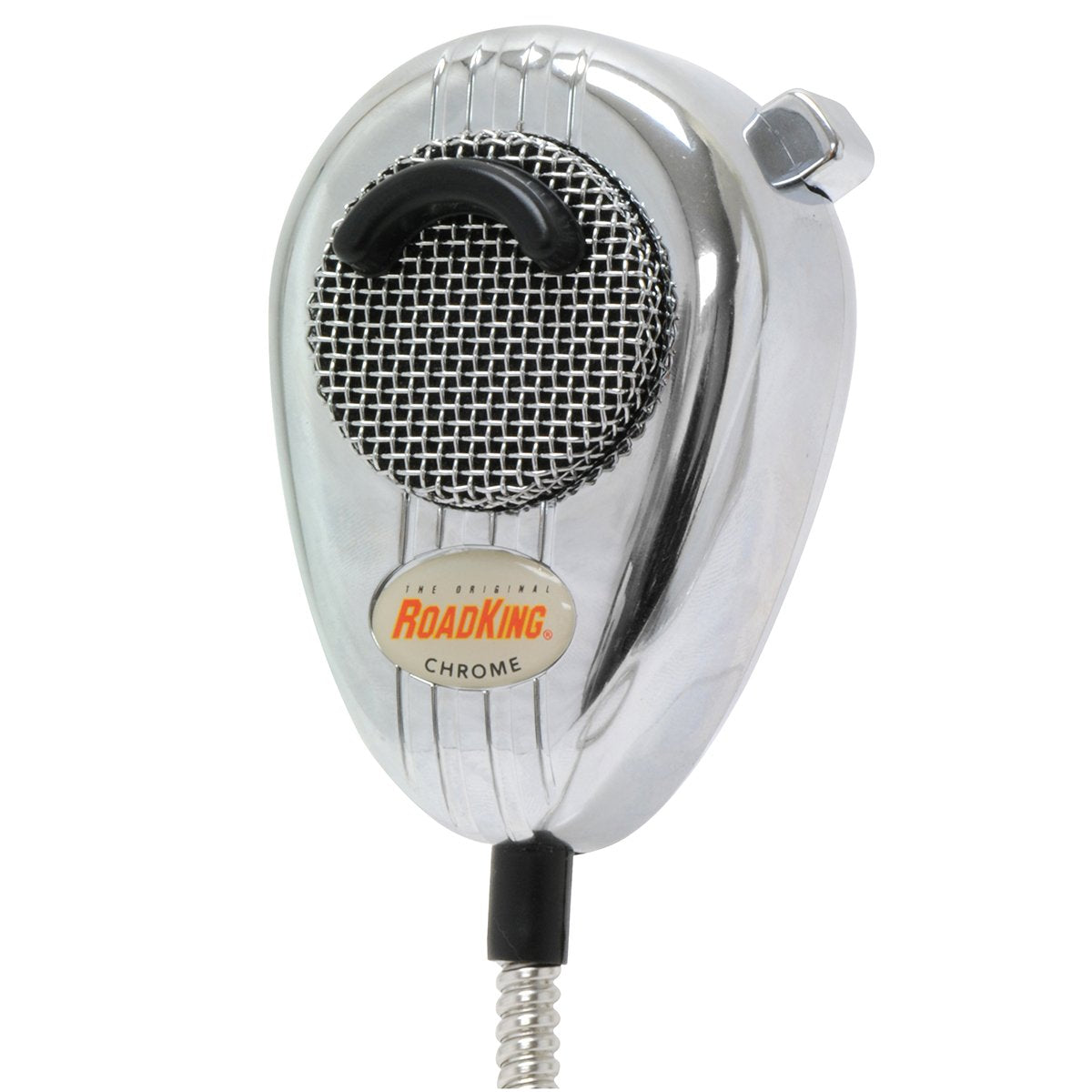 Noise Canceling Road King RK56CHSS Chrome CB Microphone with Chrome Flex Cord