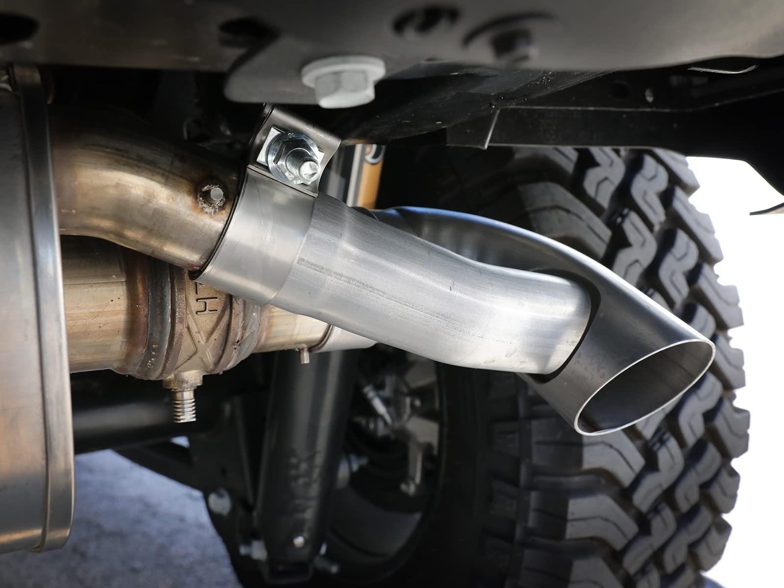 aFe Power MACH Force-Xp OE Replacement 304 Stainless Steel Exhaust Tips Brushed Fit Jeep Wrangler 392 21-23 V8-6.4L 49C38102-H