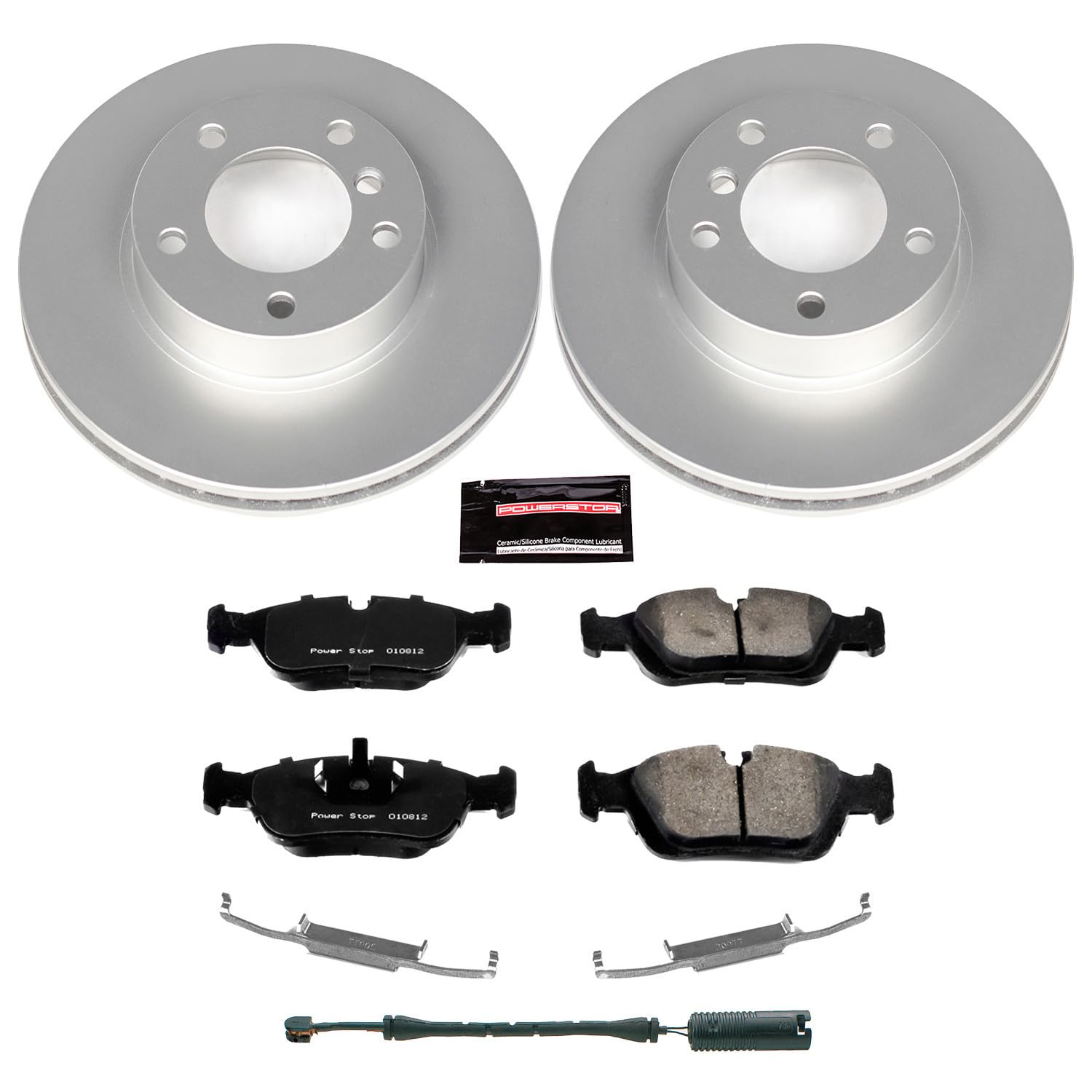 Power Stop Z23 CRK496 Front Evolution Geomet Coated Brake Kit For BMW 318i, BMW 318is, BMW 323i, BMW 323is, BMW 325i, BMW 325is, BMW 328i, BMW 328is, BMW Z3 [Model Specific]