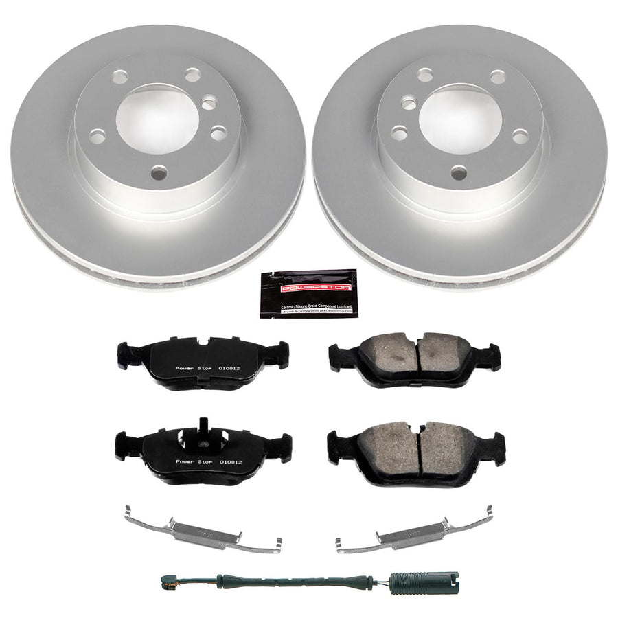 Power Stop Z23 CRK496 Front Evolution Geomet Coated Brake Kit For BMW 318i, BMW 318is, BMW 323i, BMW 323is, BMW 325i, BMW 325is, BMW 328i, BMW 328is, BMW Z3 [Model Specific]