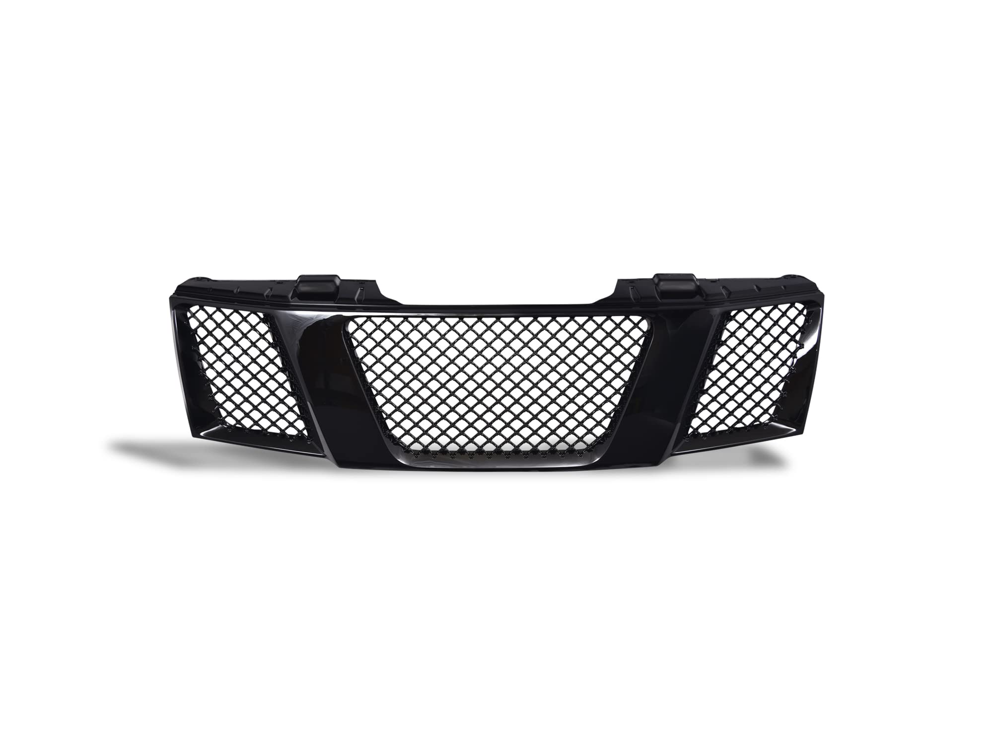 Mesh Front Hood Grille Armordillo USA 7149878 - Gloss Black Fits 2005-2007 Nissan Armada
