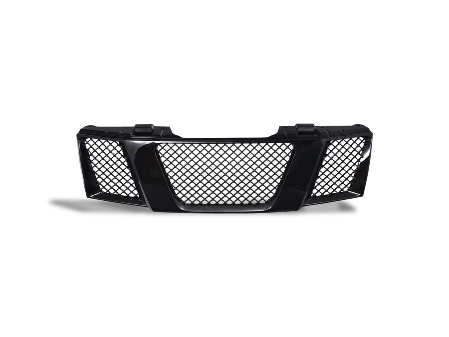 Mesh Front Hood Grille Armordillo USA 7149878 - Gloss Black Fits 2005-2007 Nissan Armada