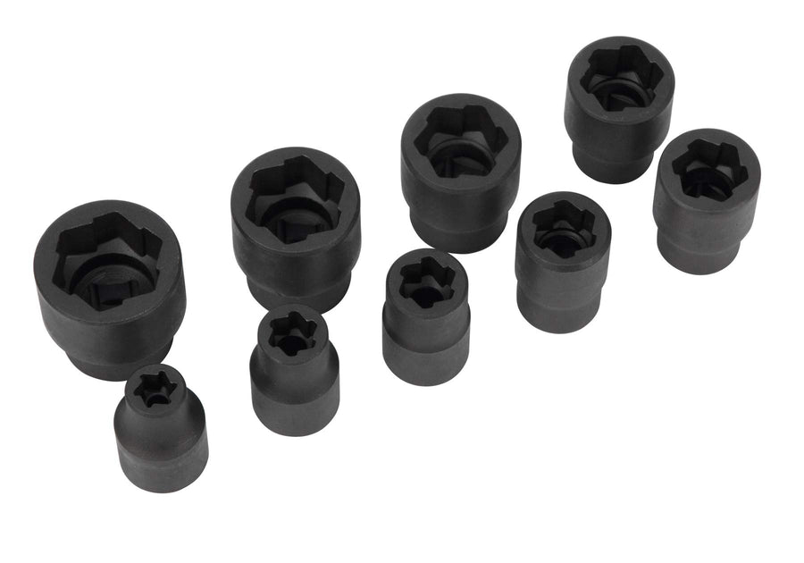 W38917 Performance Tool 3/8-Inch Drive 9 Piece Bolt Extractor Set (Metric)