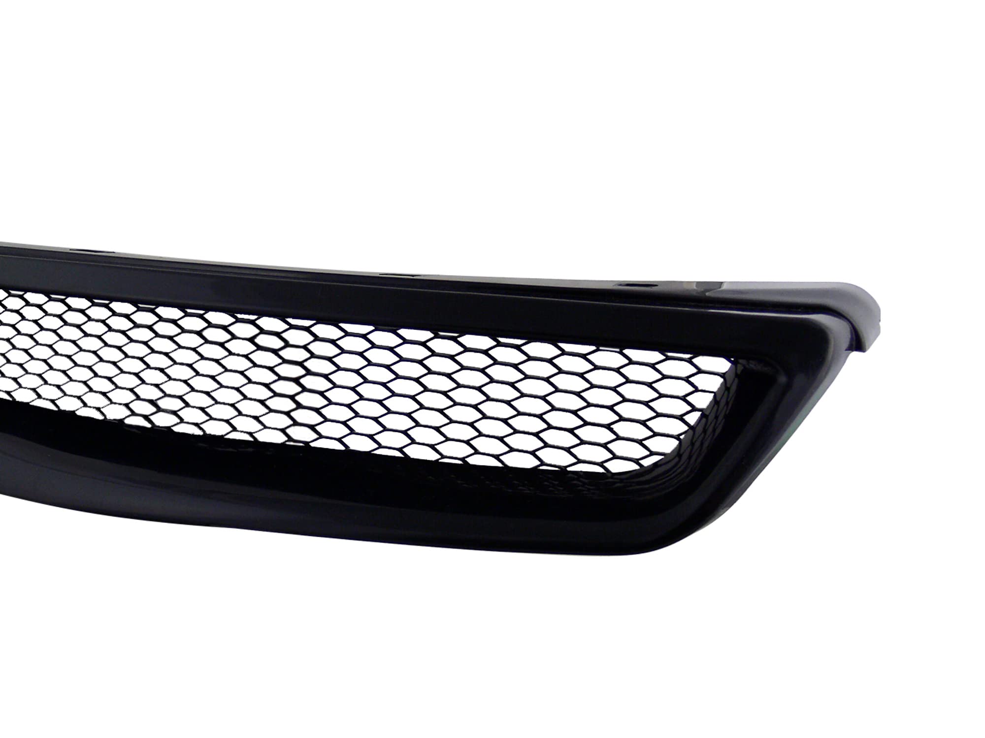 Mesh Front Hood Bumper Grille Armordillo USA - Gloss Black Fits 1999-2000 Honda Civic