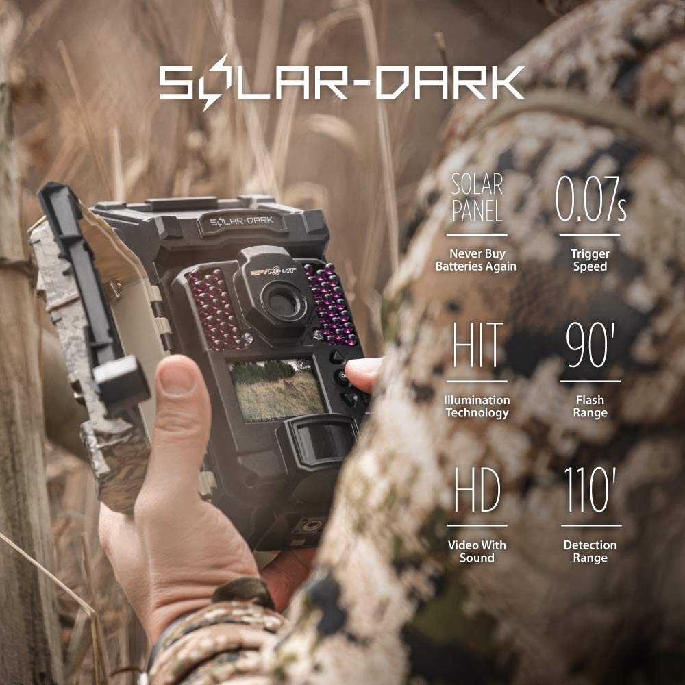 SOLAR-DARK SPYPOINT Trail Camera , Brown