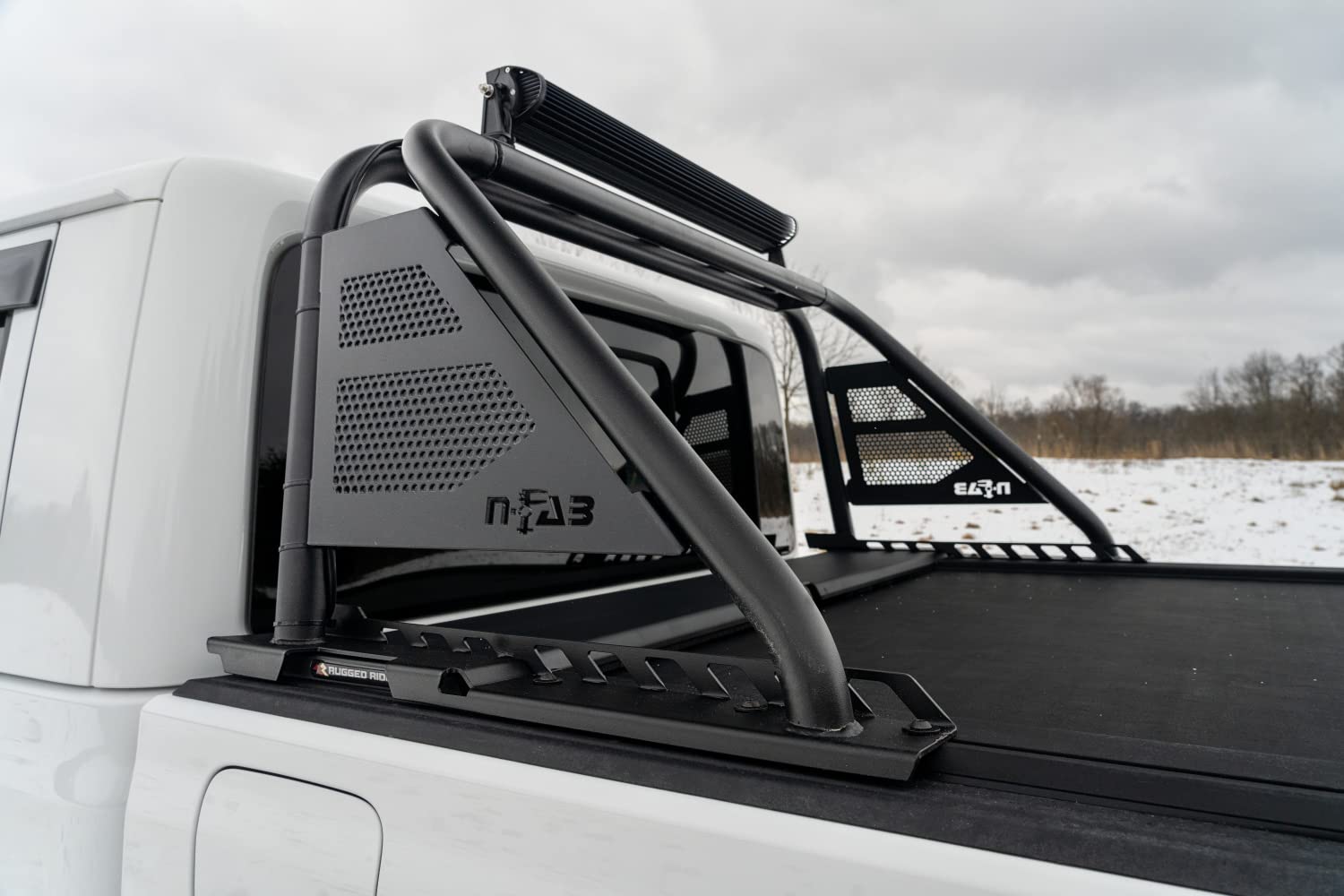 ARC Sport Bar RealTruck for Jeep Gladiator JT | Sturdy Modular Design, Mounts into T-Slot, Textured Black | J19BR-RLT | Fits 2020 - 2025 Jeep Gladiator JT Any Cab