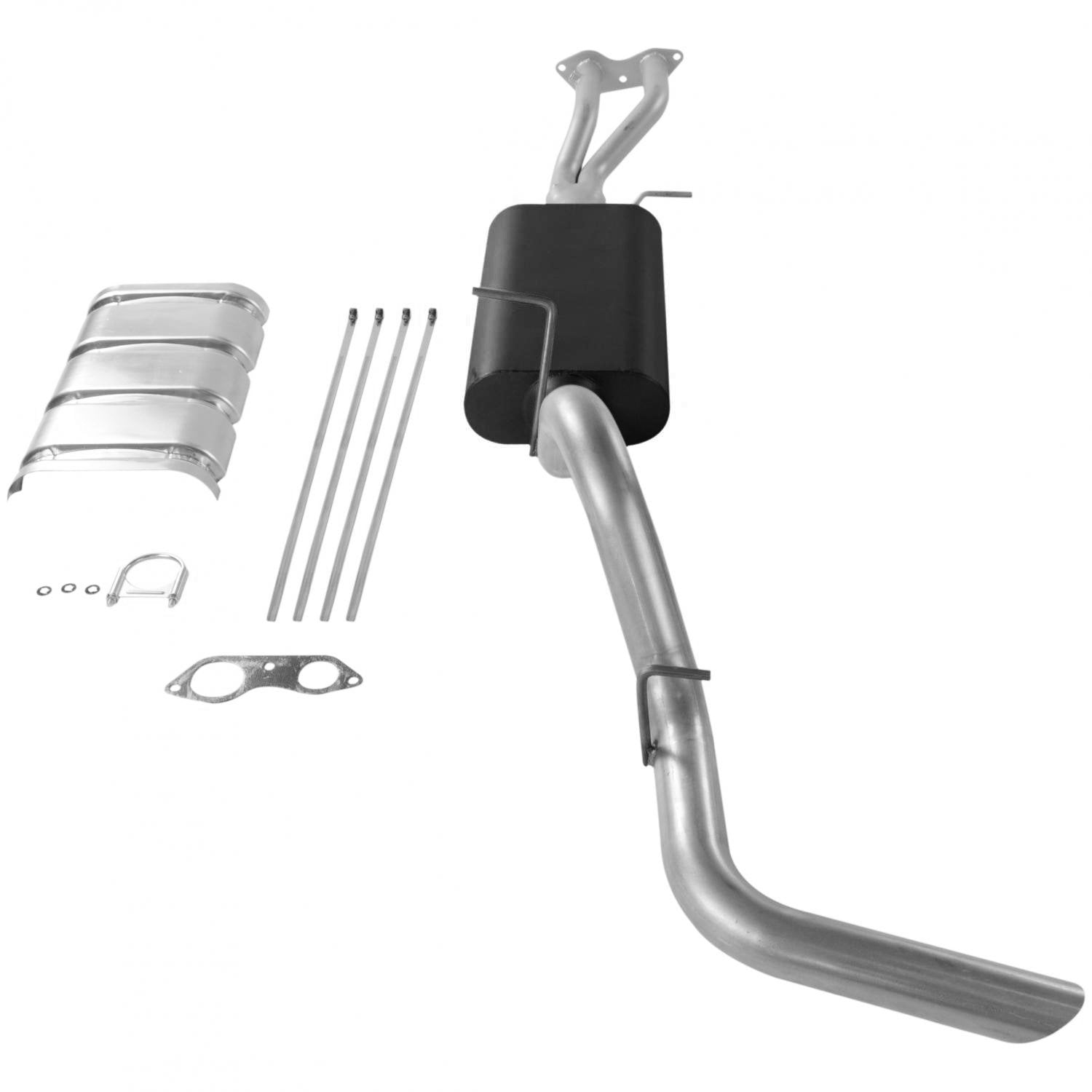 Flowmaster 17165 Cat-Back Force II Exhaust Kit 3 Inch Aluminzed Steel Compatible with 1996-1999 Chevy Tahoe/GMC Yukon 5.7L 2 Door