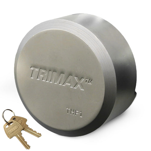 Hockey Puck Door Lock THPXL – Universal Fit Padlock with Internal Shackle – Re-Keyable High-Security Lock for Commercial Doors, Trailers & Gates