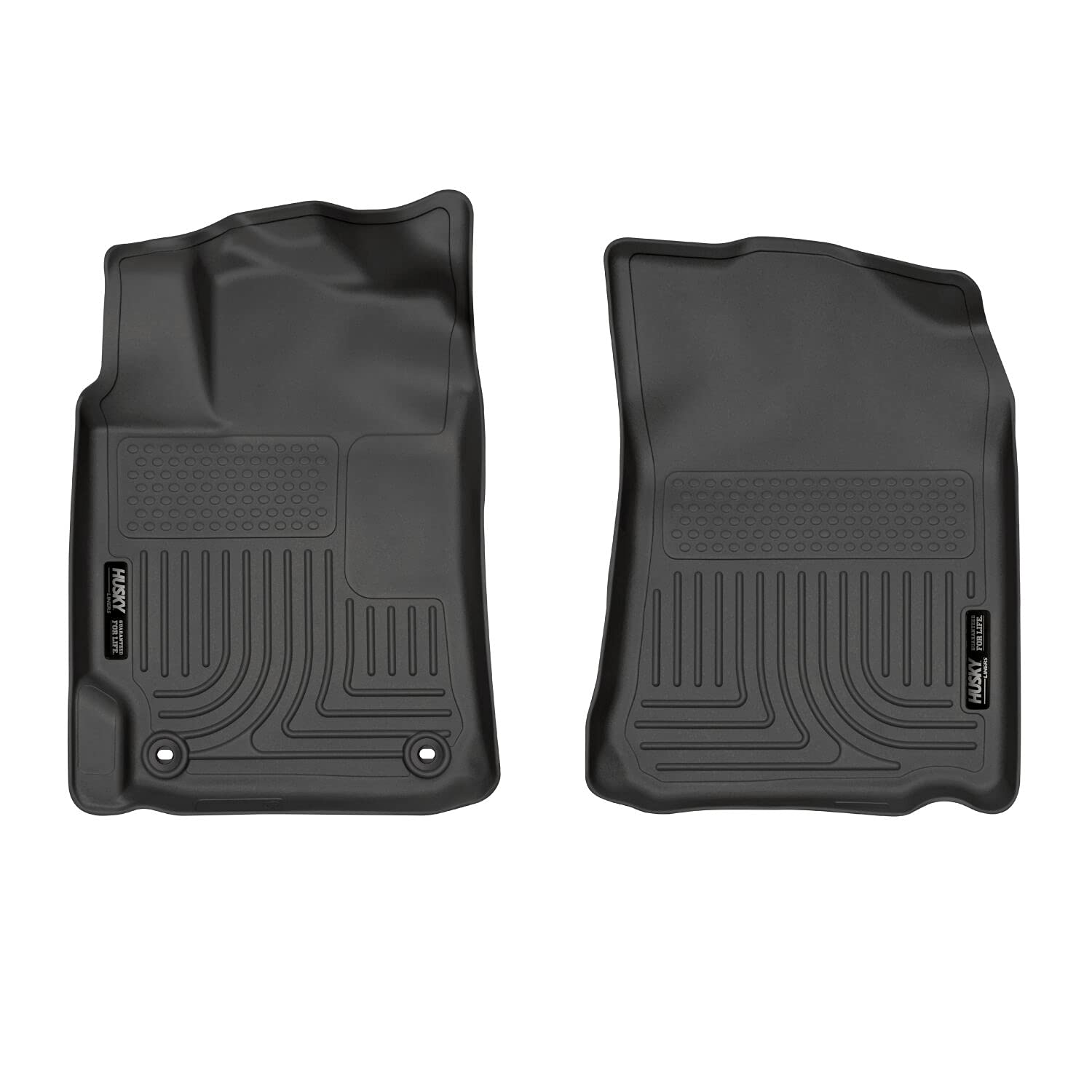 Husky Liners X-act Floor Mats Contour | Fits 2012-2017 Toyota Camry | Front Row, 2-pc Black - 55701