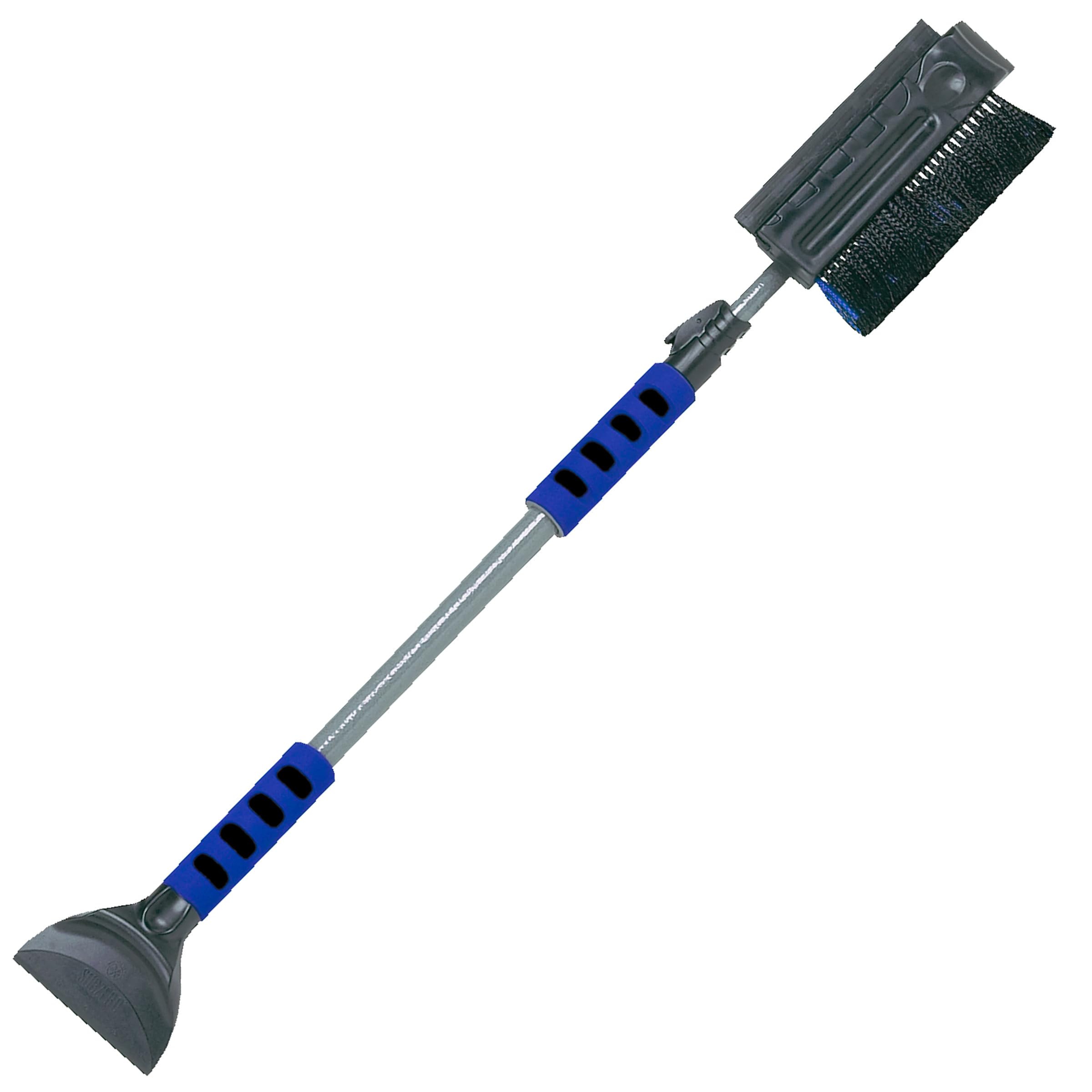 Ice Crusher SubZero 16619 51" Dual Head Pivoting Snowbroom and Squeegee with Integrated Ice Scraper
