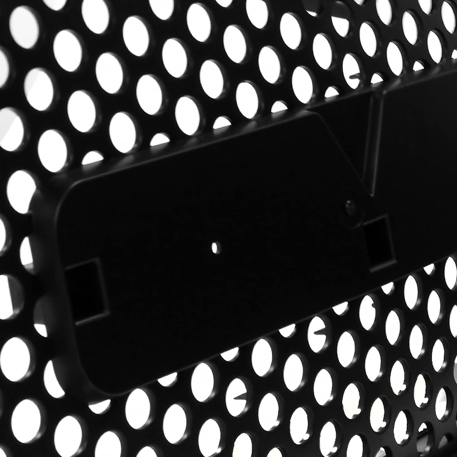 Spec-D Tuning Upper Hood Round Hole Mesh Grill Black Grille Compatible with 1999-2002 GMC Sierra, 2000-2006 GMC Yukon