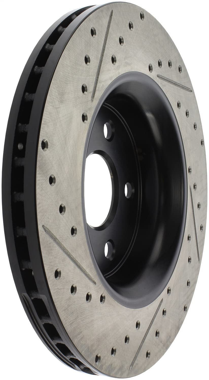 Sport Drilled/Slotted Brake Rotor StopTech 127.58008L (Front Left), 1 Pack