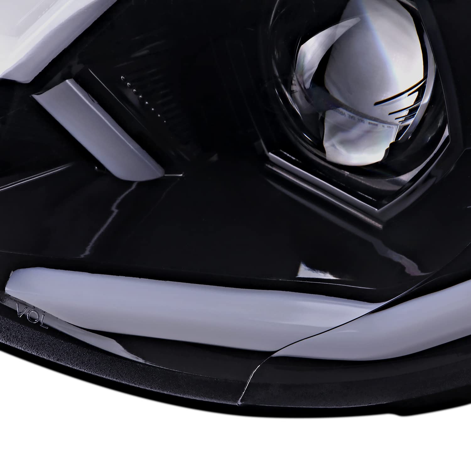 Smoke Projector Headlights SPEC-D TUNING w/Sequential LED Turn Signal Compatible with 2006-2007 Subaru Impreza WRX/STI Models Only, Left + Right Pair Headlamp Assembly