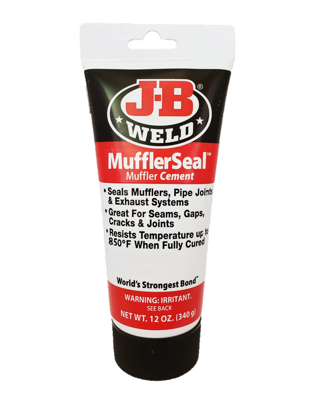 MufflerSeal J-B Weld Muffler Cement Plastic Tube 12 oz., Model Number: 37912