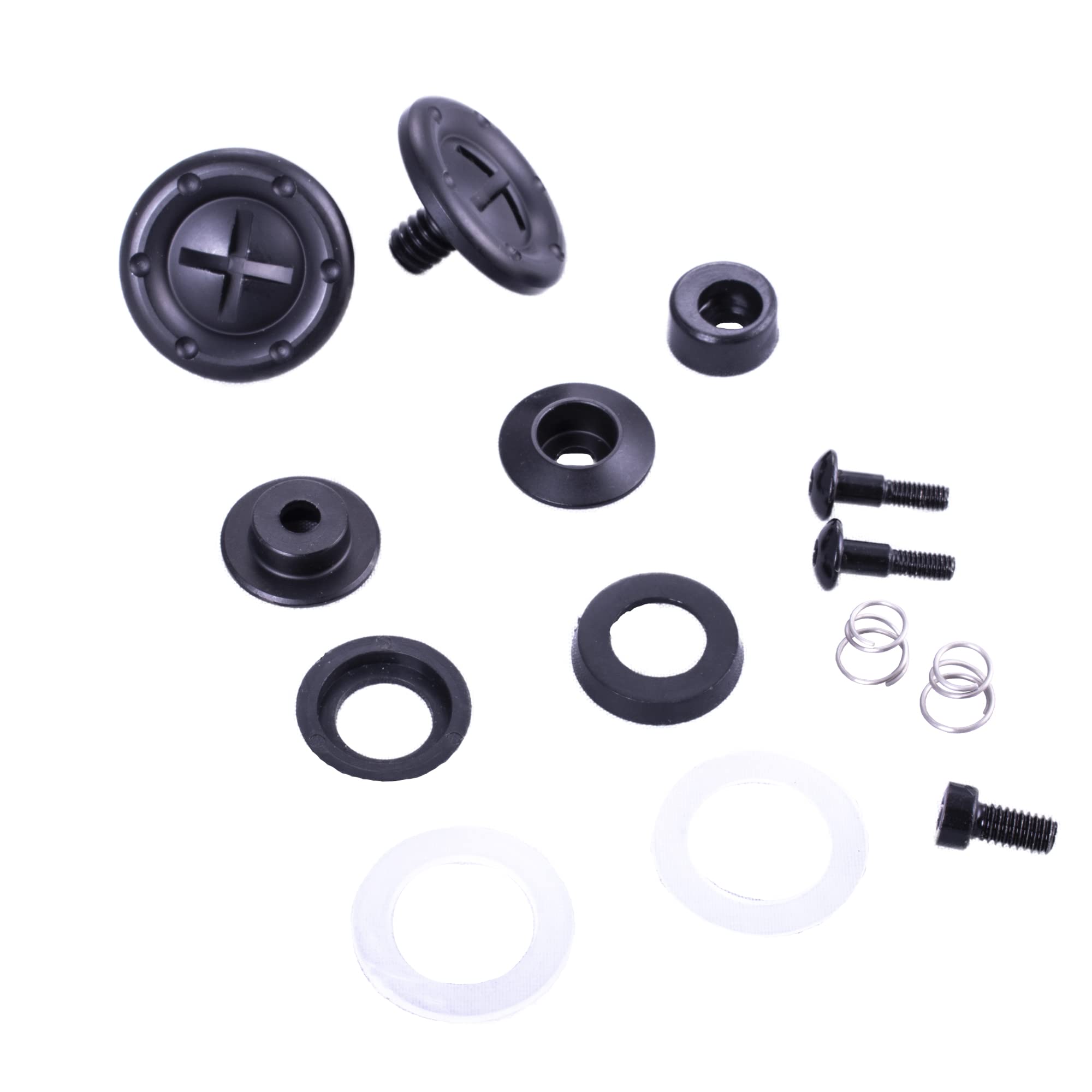 Helmet Hardware RaceQuip® - Pivots/Posts/Screws Included - Black - Kit 205991RQP