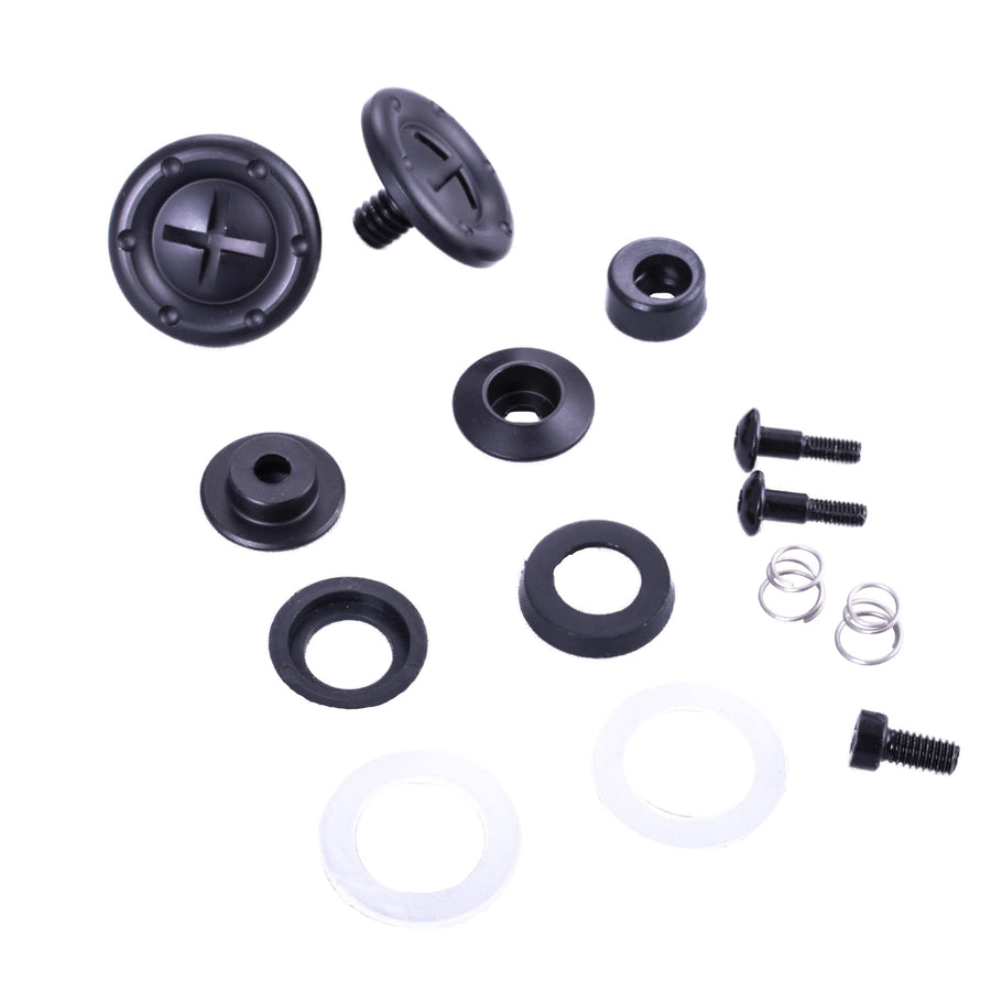 Helmet Hardware RaceQuip® - Pivots/Posts/Screws Included - Black - Kit 205991RQP