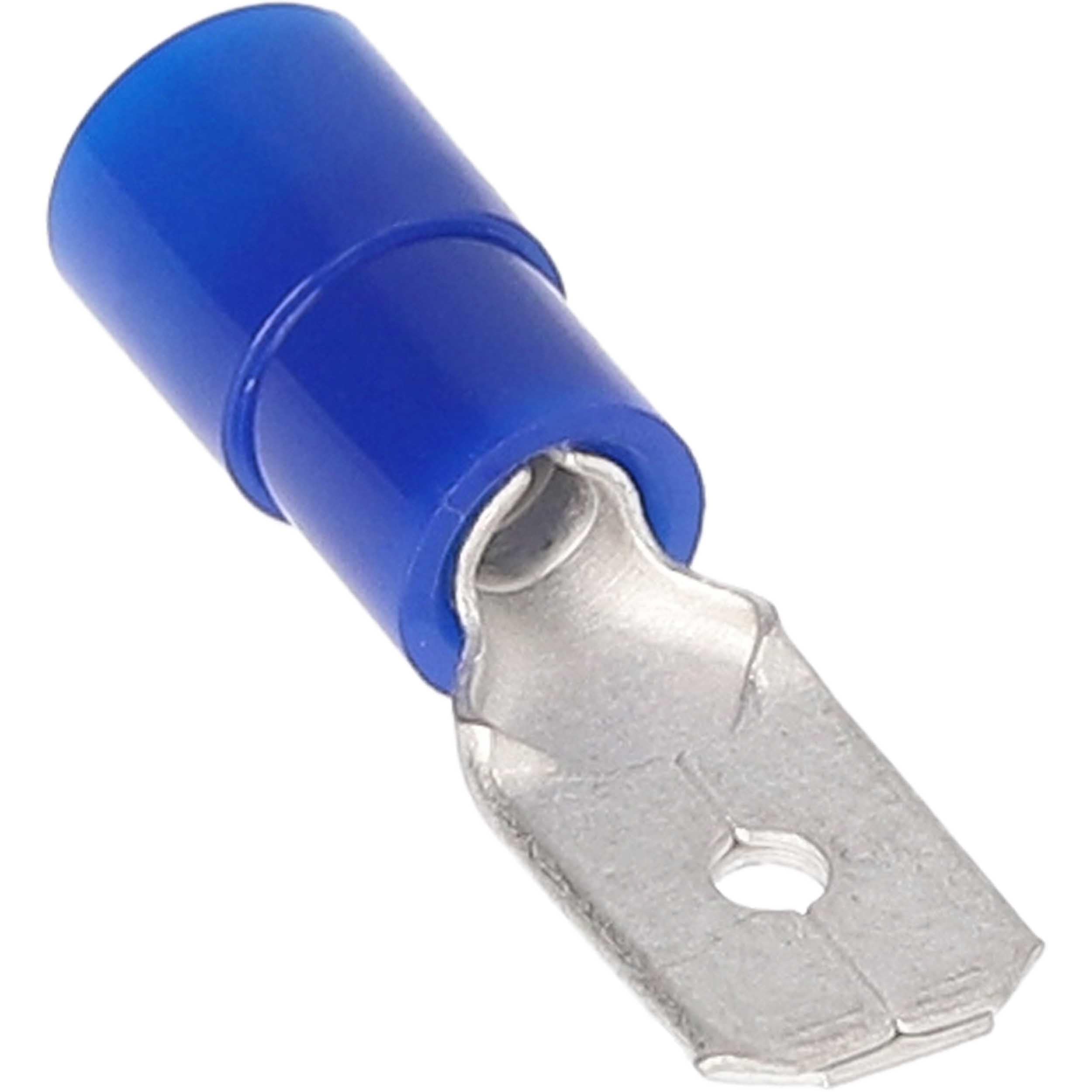 Install Bay BNMD250 Quick Disconnect Nylon Male Connector 16/14 Gauge .250, Blue (100-Pack)