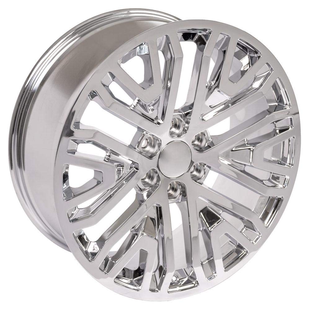 22 Inch OE Wheels CV37 Rim Fits Sierra 1500 Style 6x139.7 22x9 Chrome - Hollander 5906 (1)