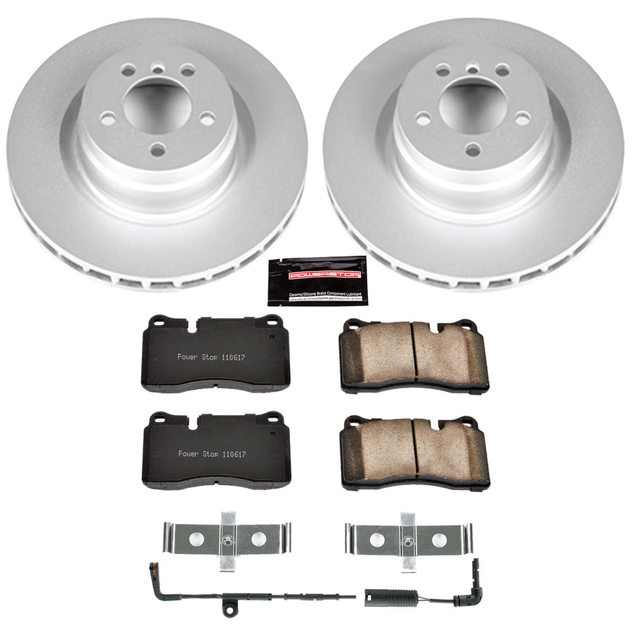 Power Stop CRK5424 Z23 Evolution Front Geomet Coated Brake Kit For Land Rover Range Rover 2006-2009 [Model Specific]