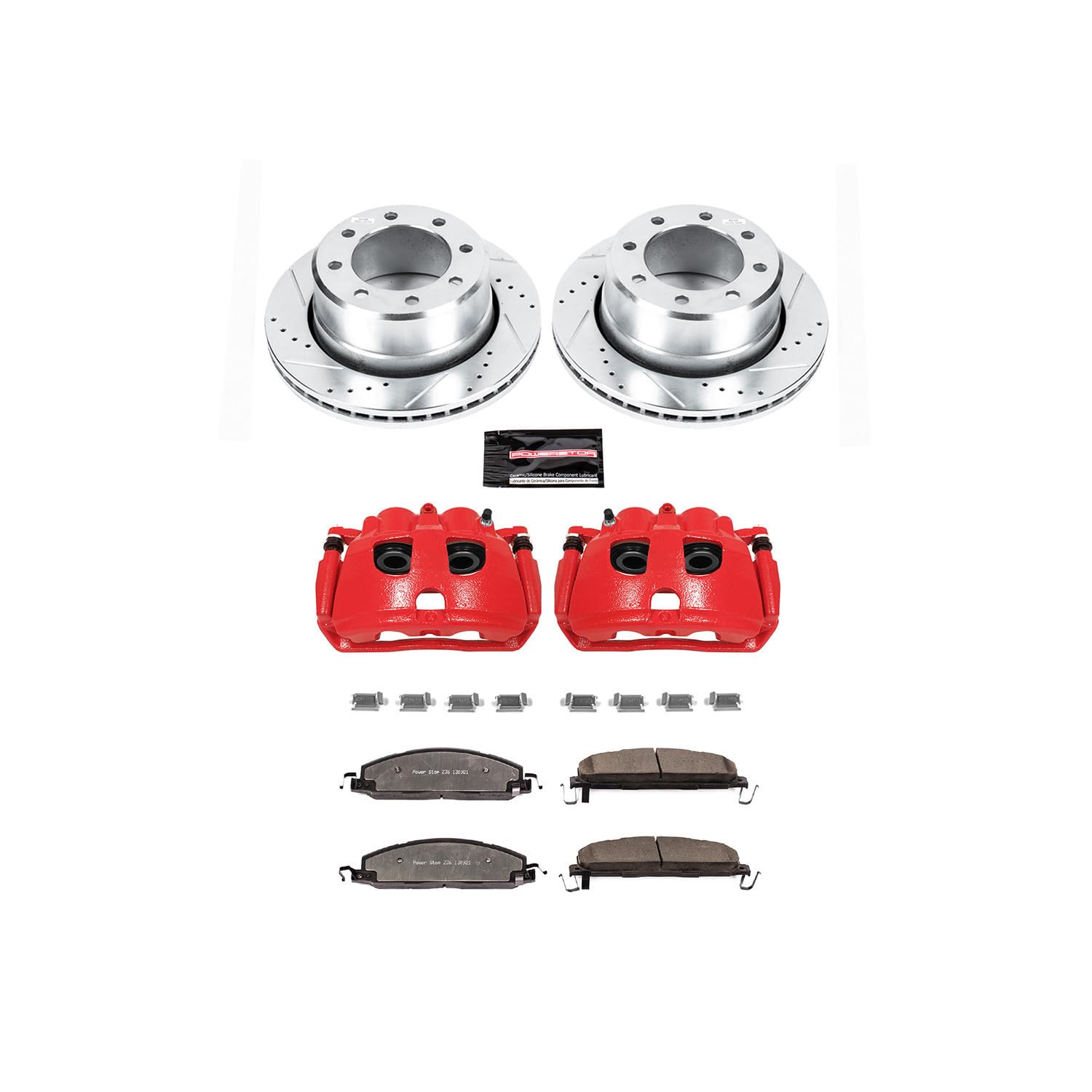 Brake Kit Power Stop KC5487-36 with Caliper (Rear Truck and Tow)