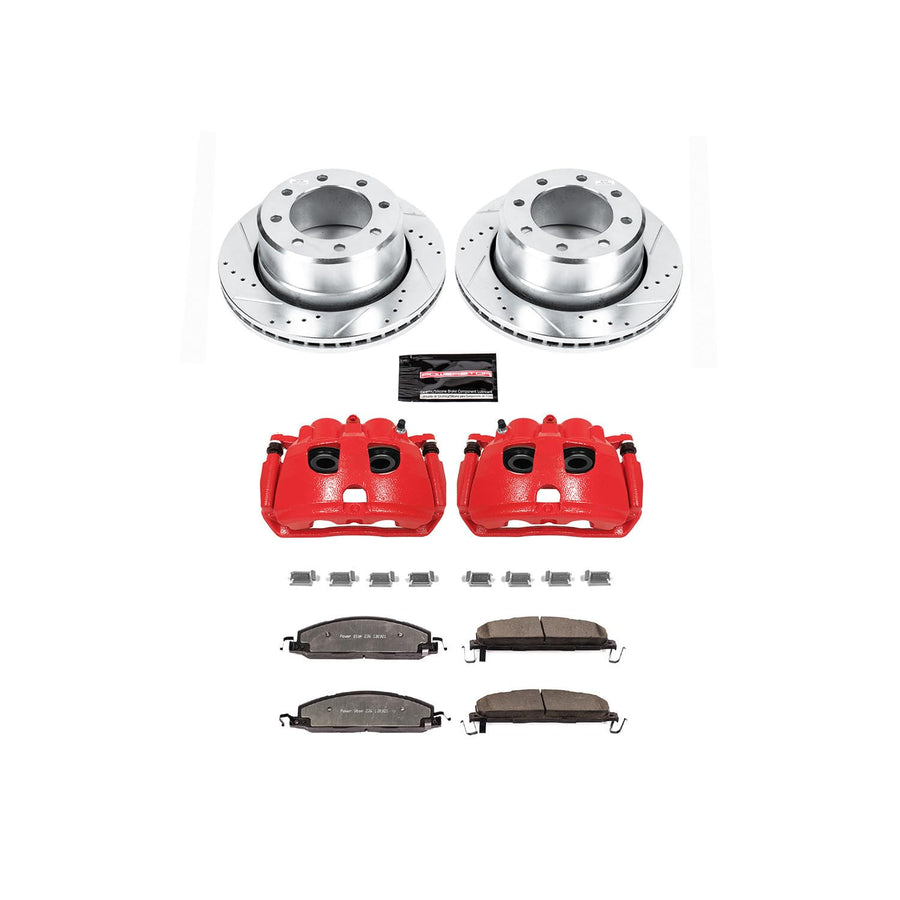 Brake Kit Power Stop KC5487-36 with Caliper (Rear Truck and Tow)