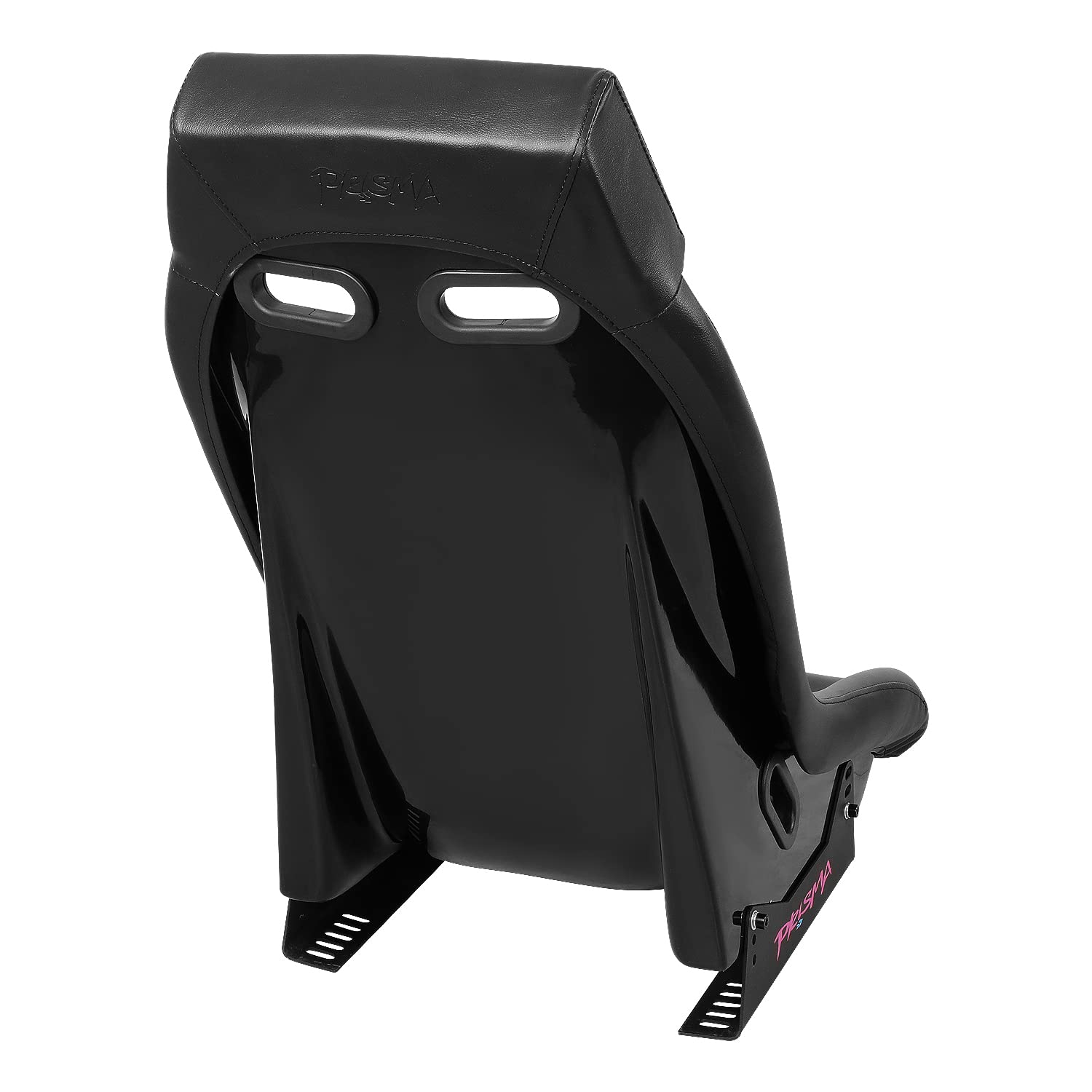 NRG Innovations Fiber Glass NRG-PRI-100BK-MIDNIGHT Fixed Back Bucket Racing Seat w/Side Mount Bracket, Black